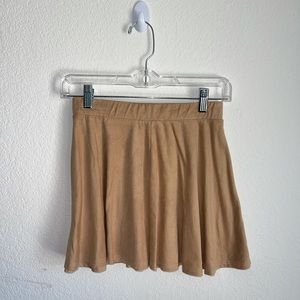 Velvet/suede tan skirt
